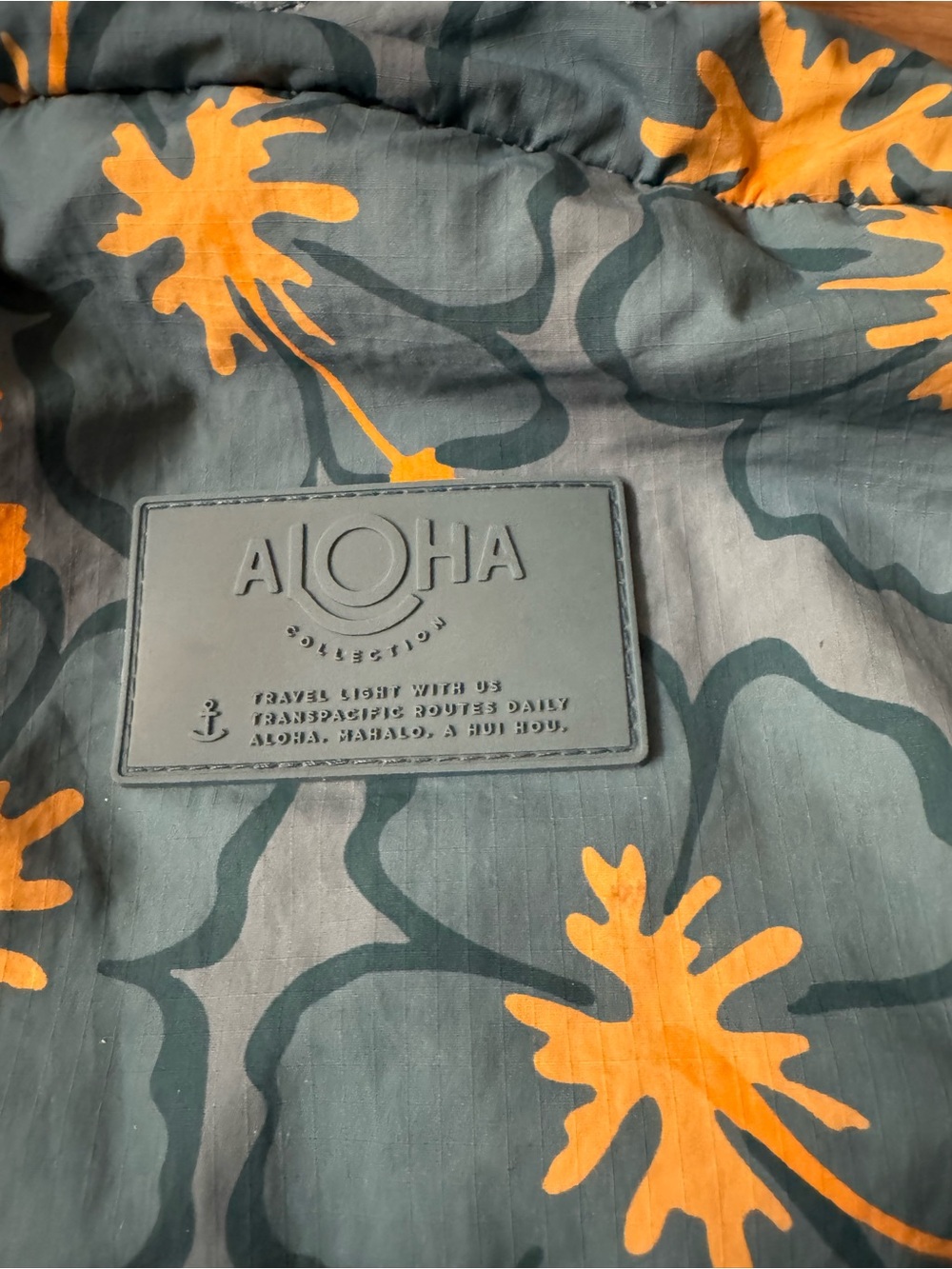 ALOHA Collection Teal Blue Kids Backpack with Yellow Floral Print - Picture 2 of 11